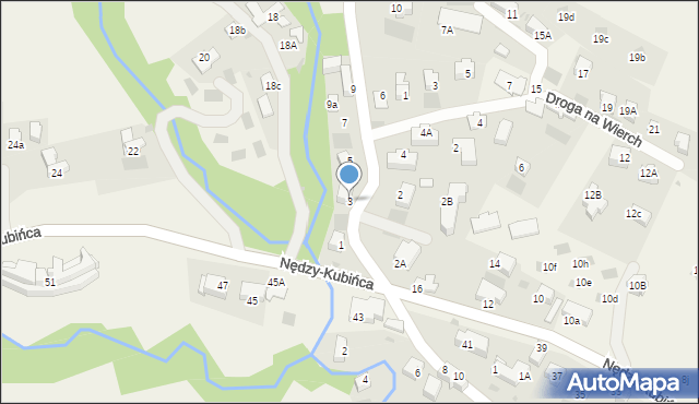 Kościelisko, Pod Blachówką, 3, mapa Kościelisko