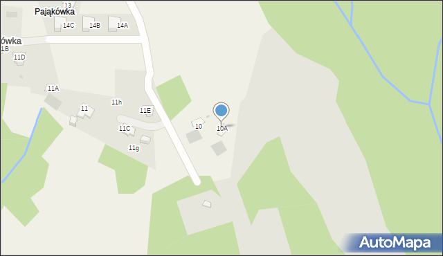 Kościelisko, Polana Pająkówka, 10A, mapa Kościelisko