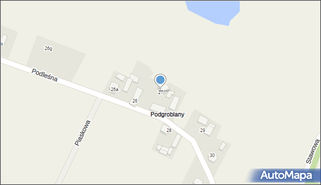 Kośmidry, Podleśna, 27, mapa Kośmidry