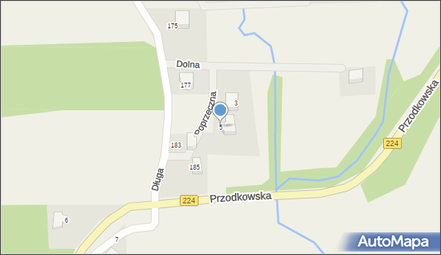 Kosowo, Poprzeczna, 5, mapa Kosowo