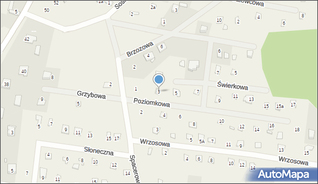 Kostkowice, Poziomkowa, 3, mapa Kostkowice