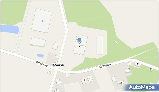 Kostkowo, Polna, 2, mapa Kostkowo