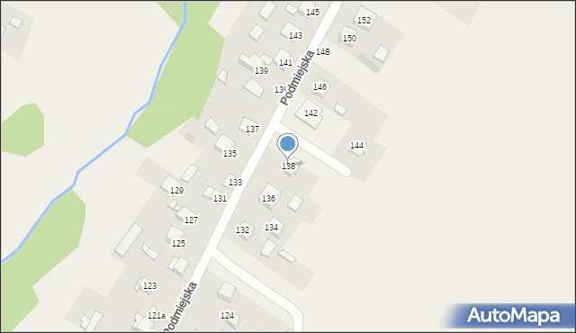 Kostomłoty Pierwsze, Podmiejska, 138, mapa Kostomłoty Pierwsze