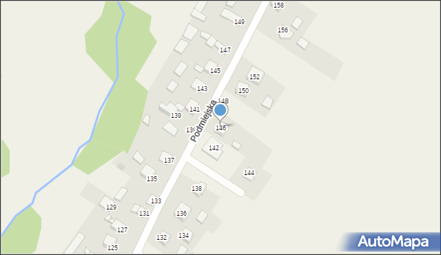 Kostomłoty Pierwsze, Podmiejska, 146, mapa Kostomłoty Pierwsze