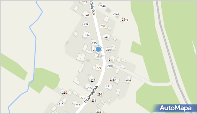 Kostomłoty Pierwsze, Podmiejska, 231, mapa Kostomłoty Pierwsze