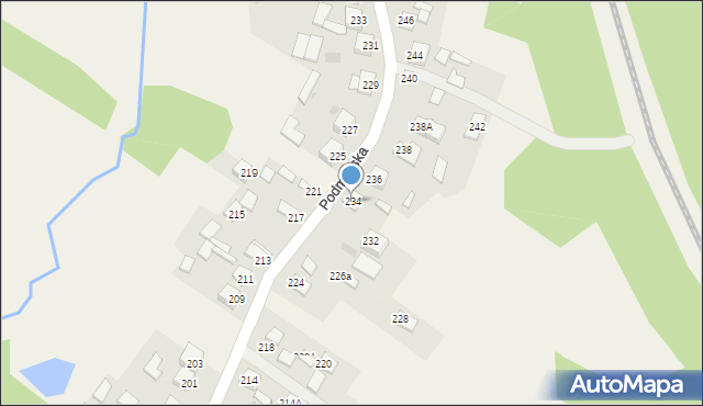 Kostomłoty Pierwsze, Podmiejska, 234, mapa Kostomłoty Pierwsze