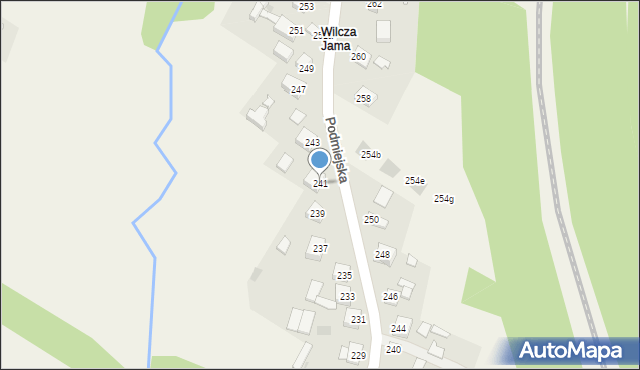 Kostomłoty Pierwsze, Podmiejska, 241, mapa Kostomłoty Pierwsze