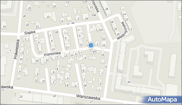 Kostrzyn, Pomorska, 3, mapa Kostrzyn