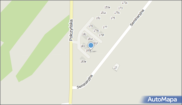 Koszalin, Połczyńska, 183d, mapa Koszalina