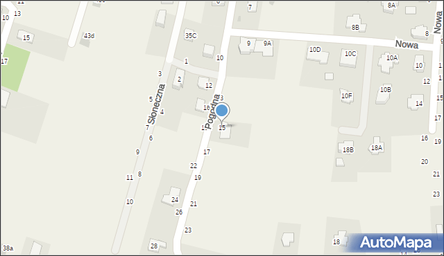 Koszyce Małe, Pogodna, 15, mapa Koszyce Małe