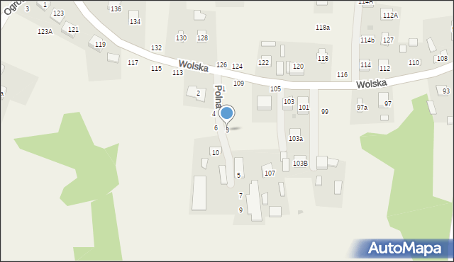 Koszyce Małe, Polna, 3, mapa Koszyce Małe