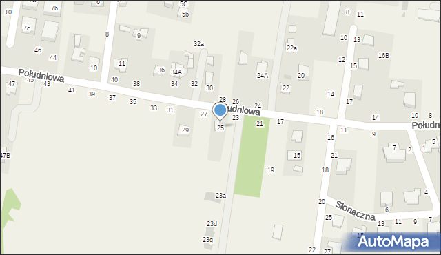 Koszyce Wielkie, Południowa, 25, mapa Koszyce Wielkie