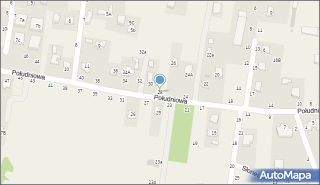 Koszyce Wielkie, Południowa, 28, mapa Koszyce Wielkie