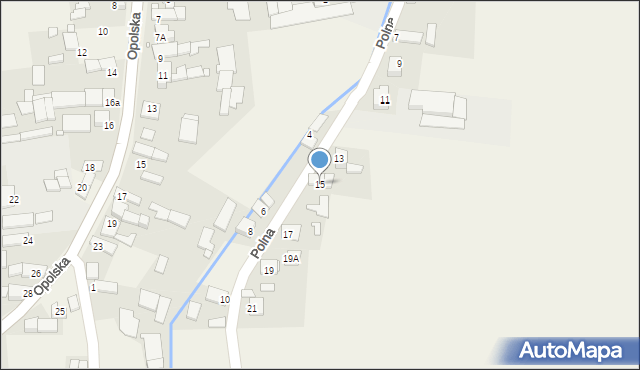 Kotórz Mały, Polna, 15, mapa Kotórz Mały