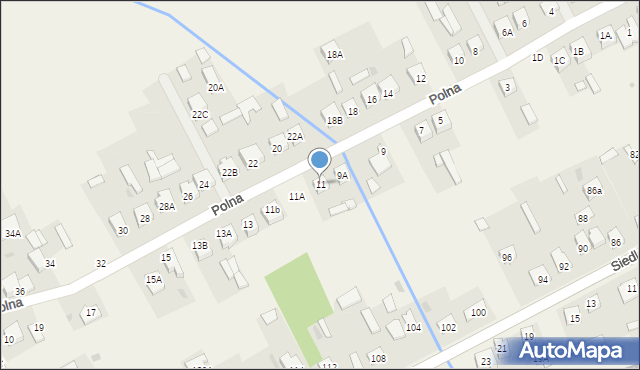 Kotuń, Polna, 11, mapa Kotuń