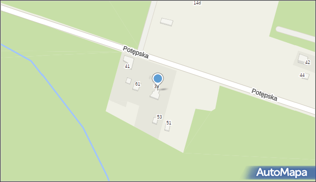 Koty, Potępska, 59, mapa Koty