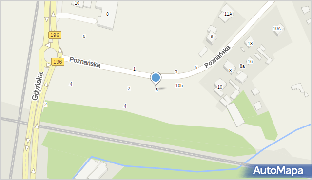 Koziegłowy, Poznańska, 6, mapa Koziegłowy