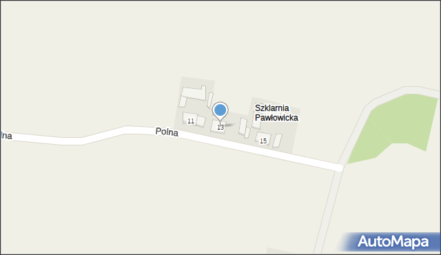 Kozłowice, Polna, 13, mapa Kozłowice