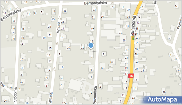 Koźmin Wielkopolski, Poznańska, 9, mapa Koźmin Wielkopolski