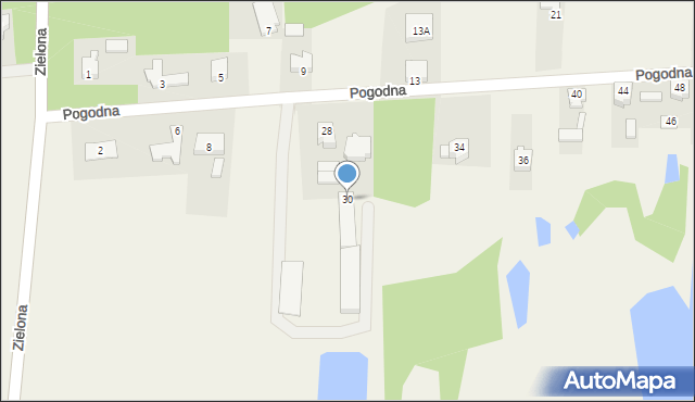 Krągola, Pogodna, 30, mapa Krągola