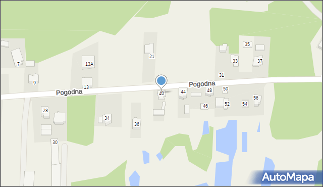 Krągola, Pogodna, 40, mapa Krągola