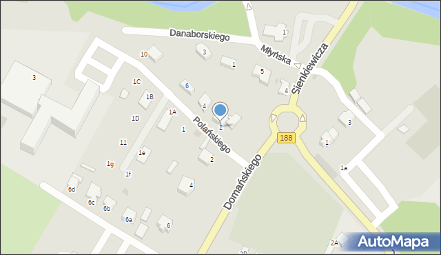 Krajenka, Polańskiego Stanisława, 2, mapa Krajenka