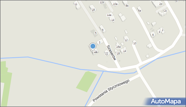 Kraków, Powstania Styczniowego, 26, mapa Krakowa