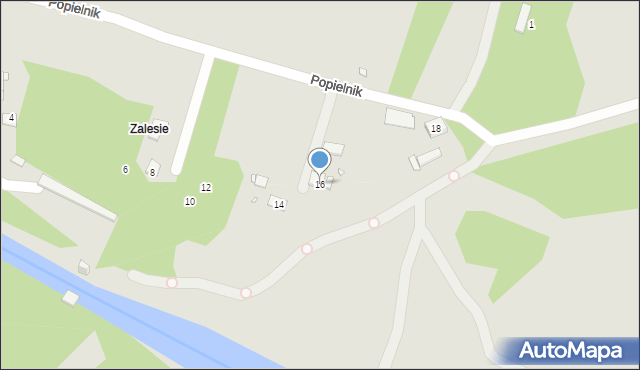 Kraków, Popielnik, 16, mapa Krakowa