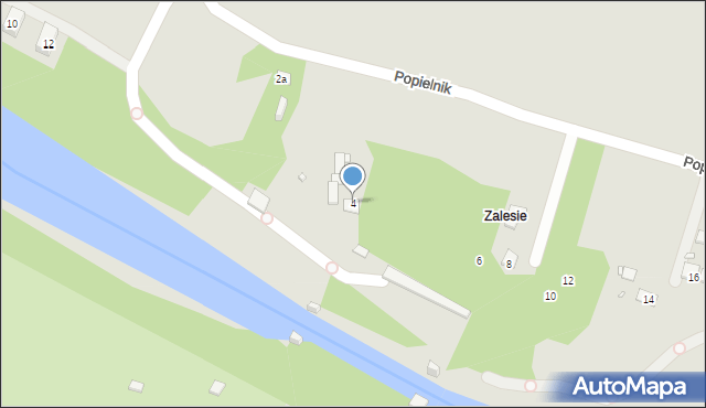 Kraków, Popielnik, 4, mapa Krakowa