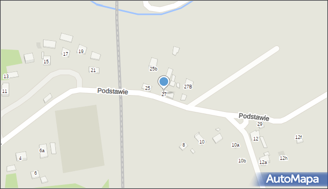 Kraków, Podstawie, 27, mapa Krakowa