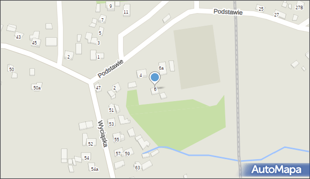 Kraków, Podstawie, 6, mapa Krakowa