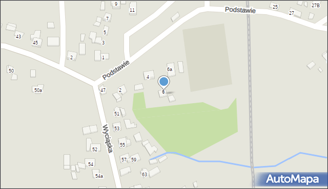 Kraków, Podstawie, 8, mapa Krakowa