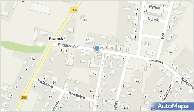 Kramsk, Południowa, 2, mapa Kramsk