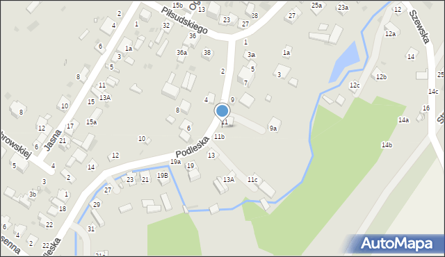 Kraśnik, Podleska, 11a, mapa Kraśnik