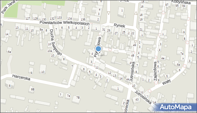 Krobia, Południowa, 2, mapa Krobia