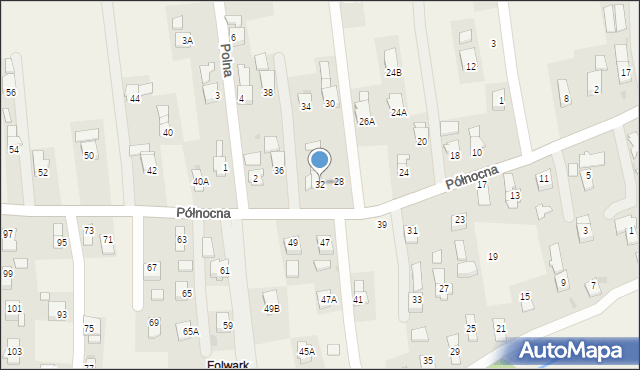 Krościenko Wyżne, Północna, 32, mapa Krościenko Wyżne