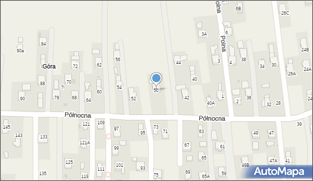 Krościenko Wyżne, Północna, 50, mapa Krościenko Wyżne