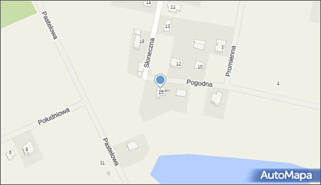 Krośnice, Pogodna, 15, mapa Krośnice