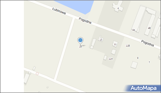 Krosno, Pogodna, 15, mapa Krosna