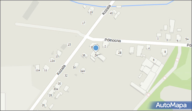 Krotoszyn, Północna, 2A, mapa Krotoszyna