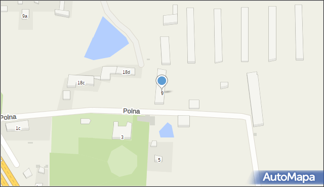 Kruszów, Polna, 9, mapa Kruszów