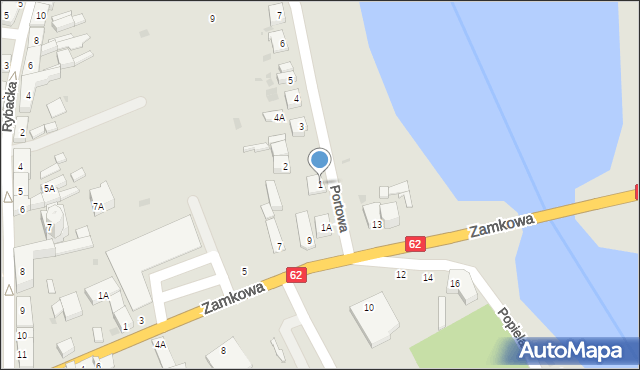 Kruszwica, Portowa, 1, mapa Kruszwica