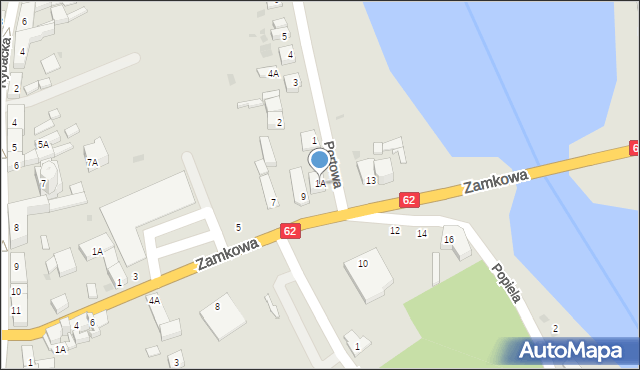 Kruszwica, Portowa, 1A, mapa Kruszwica