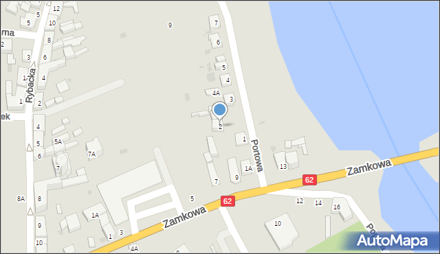 Kruszwica, Portowa, 2, mapa Kruszwica