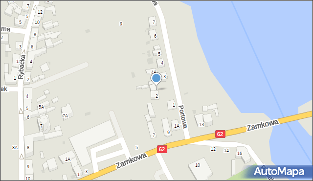 Kruszwica, Portowa, 2A, mapa Kruszwica