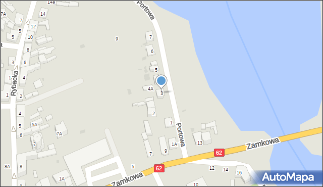 Kruszwica, Portowa, 3, mapa Kruszwica