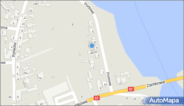 Kruszwica, Portowa, 4A, mapa Kruszwica