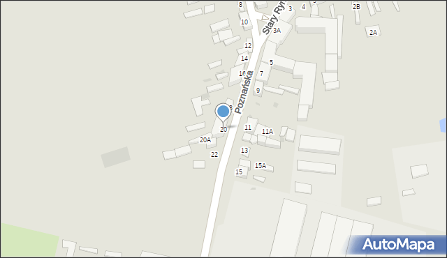 Kruszwica, Poznańska, 20, mapa Kruszwica