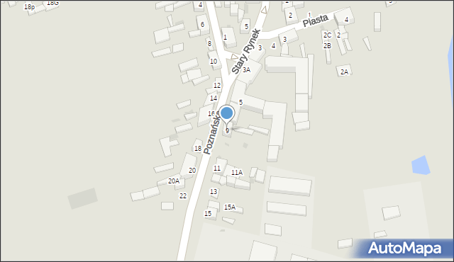 Kruszwica, Poznańska, 9, mapa Kruszwica