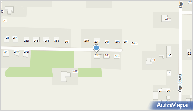 Kruszyn, Północna, 24I, mapa Kruszyn